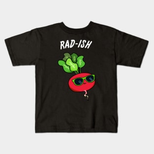 Rad-ish Cute Radish Pun. Kids T-Shirt